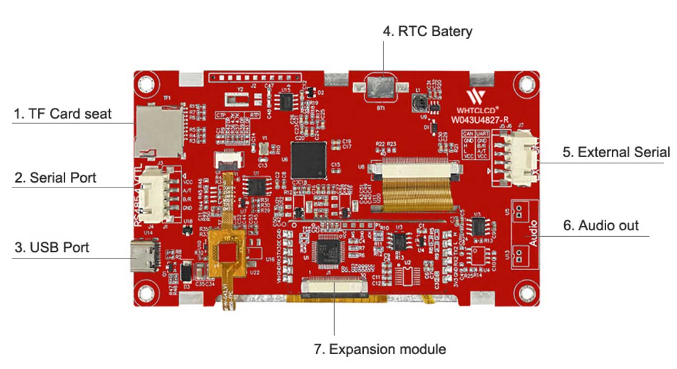 7 tft lcd color monitor 