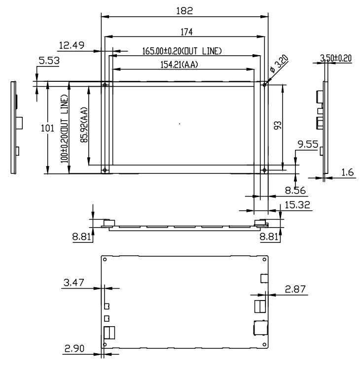 tft 7 inch display 