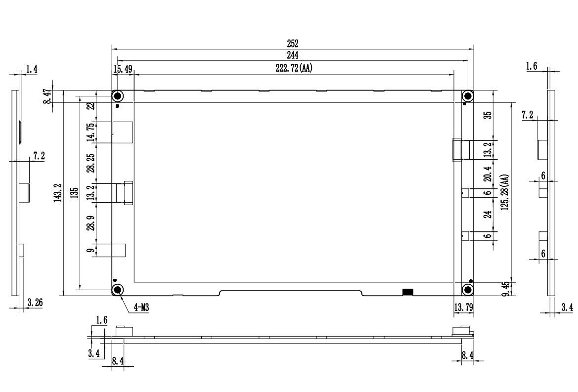tft display 3.5 inch 
