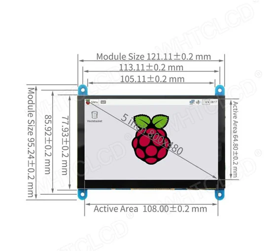 spi based lcd display