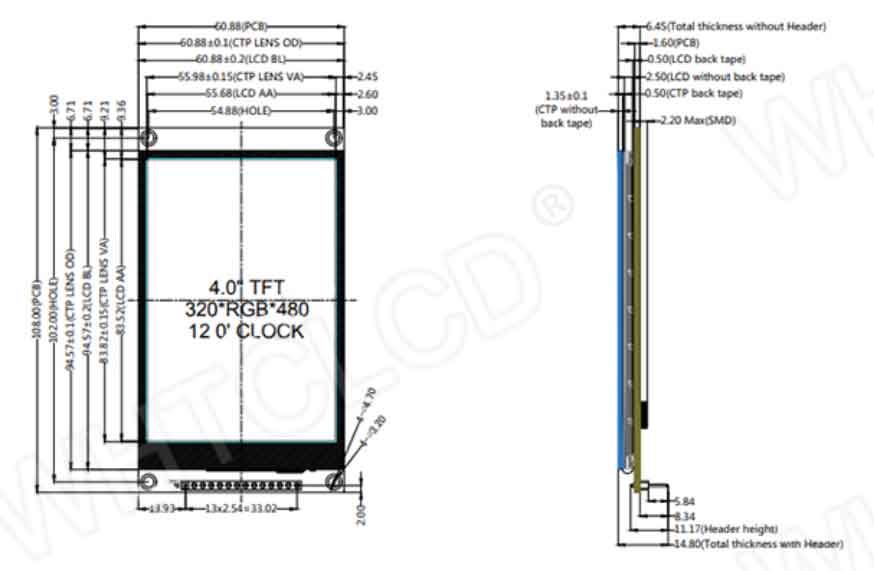 lcd touch display arduino