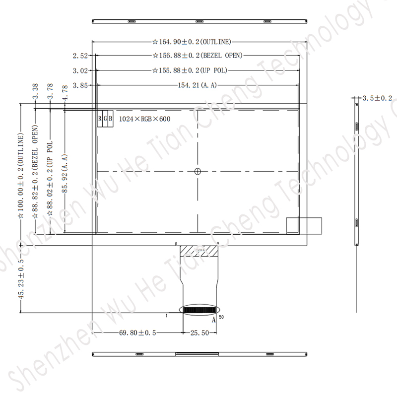 7.0 Inch TN TFT LCD