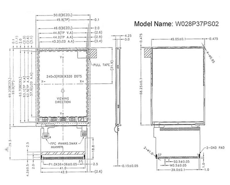 2.8 Inch IPS TFT LCD