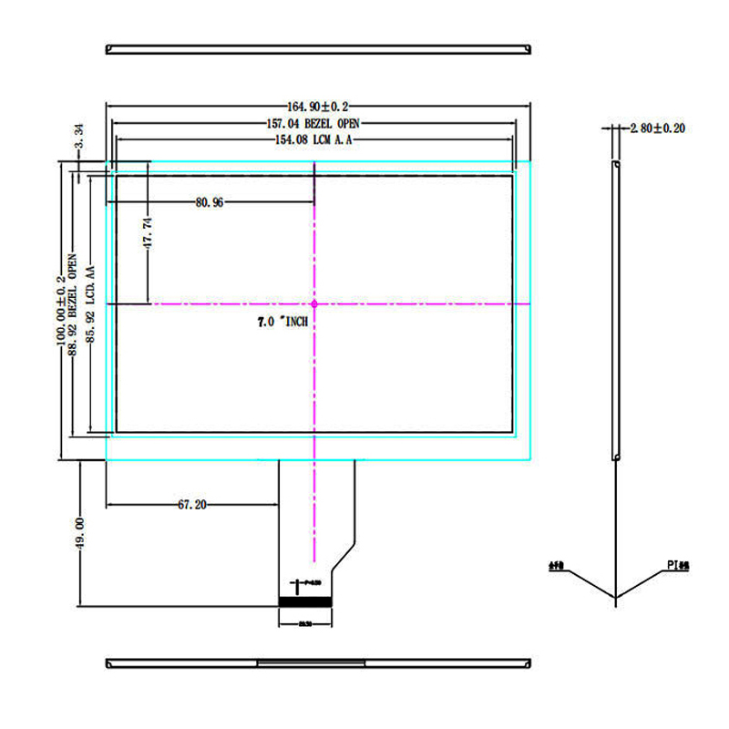 7.0 Inch IPS TFT LCD