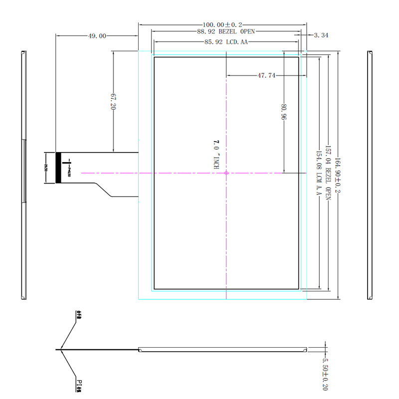 7.0 Inch IPS TFT LCD
