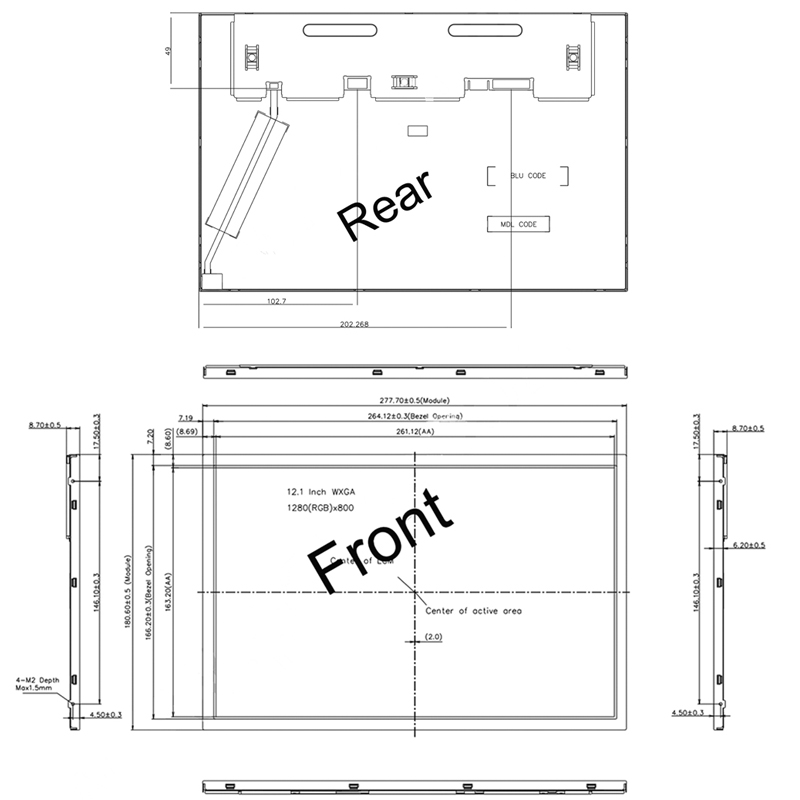 12.1 Inch IPS TFT LCD