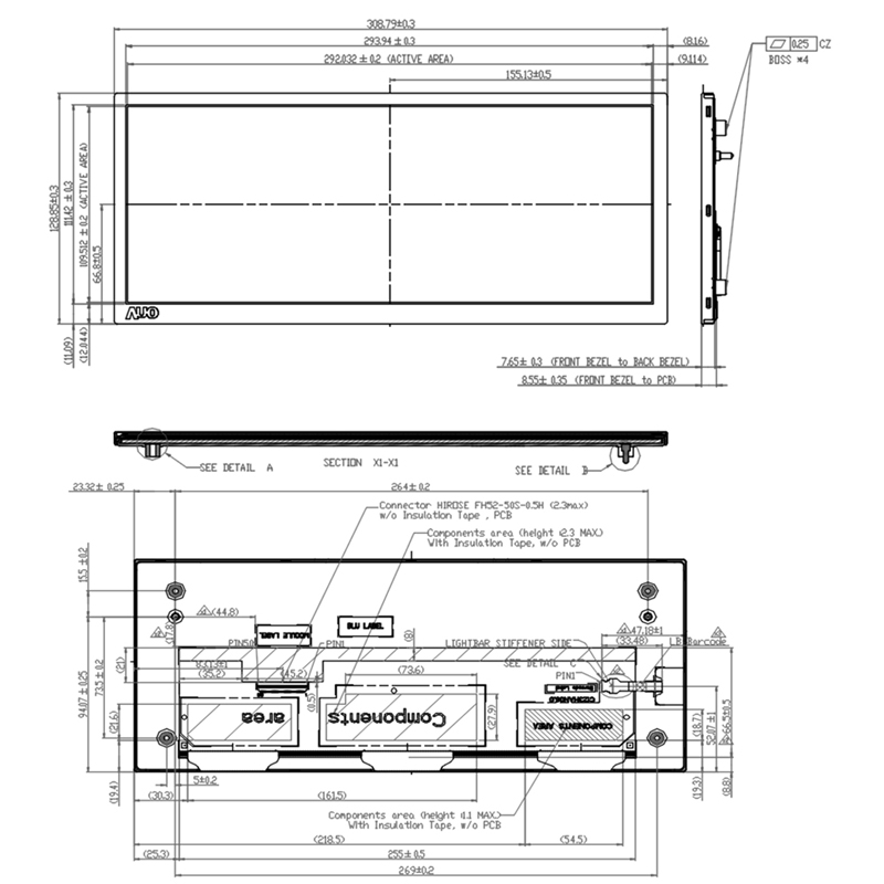 12.3 Inch IPS TFT LCD