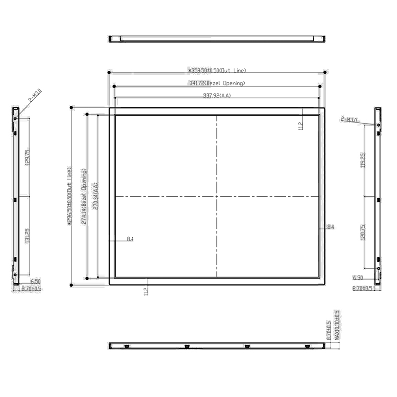 17.0 Inch IPS TFT LCD
