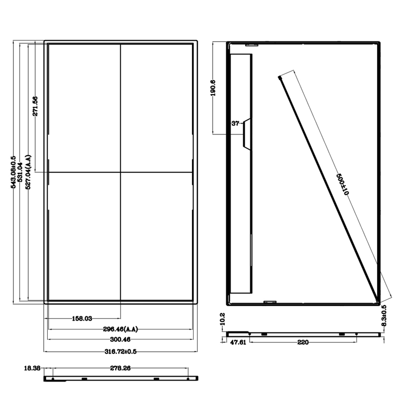 23.8 Inch IPS TFT LCD