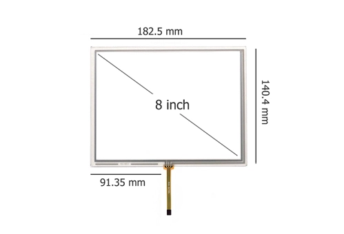 RXA-080011-R02A 8.0 Inch Resistive Touch Screen