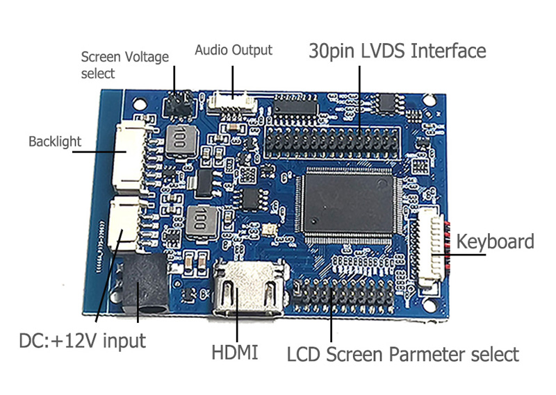 PCB800661 V.9 LVDS LCD Controller Board