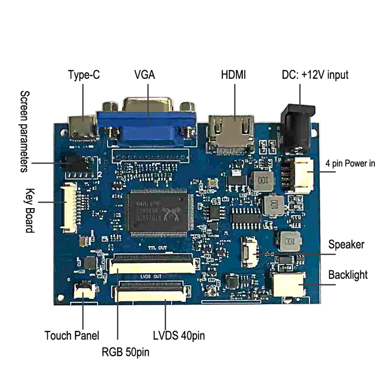 PCB800810 LVDS LCD Controller Board