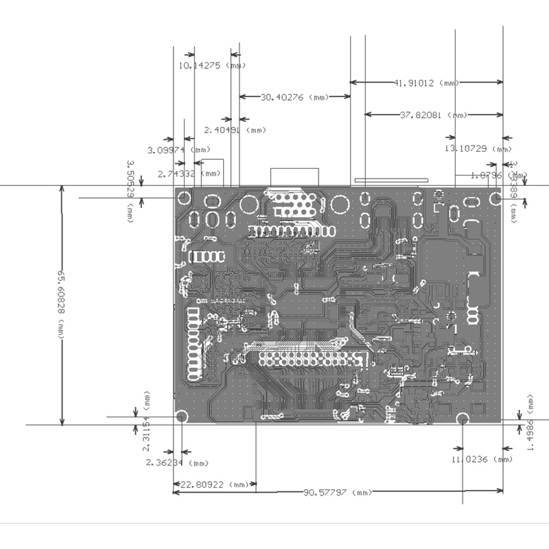PCB800099-V.9 RGB TTL LCD Controller Board
