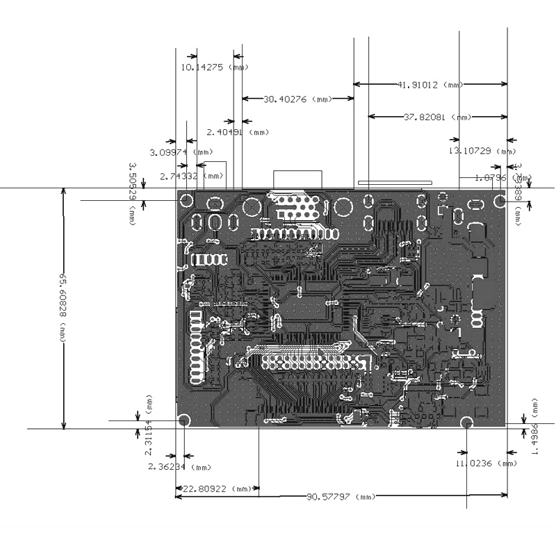 PCB800809 LVDS LCD Controller Board