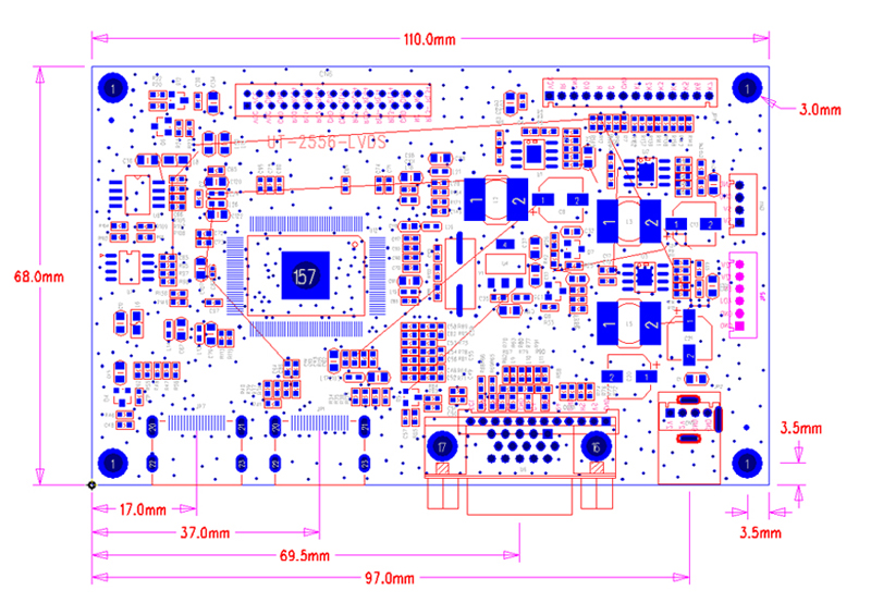  UT-2556 V.2 LVDS LCD Controller Board