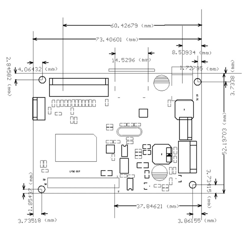 PCB800807 EDP LCD Controller Board