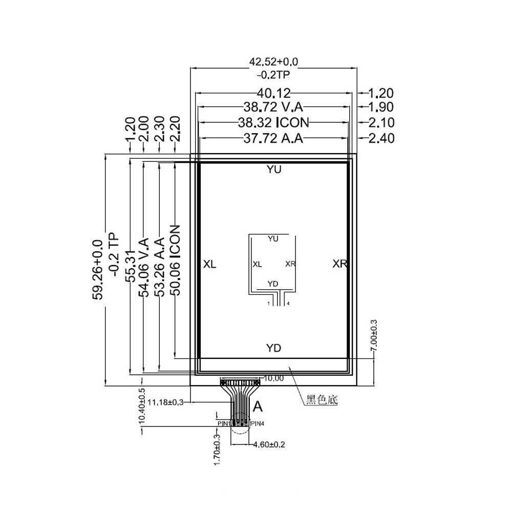 2.4 inch touch screen