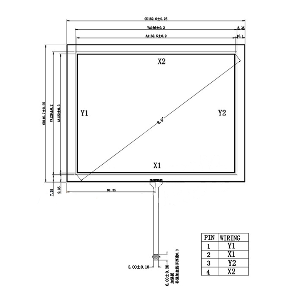 8 lcd screen