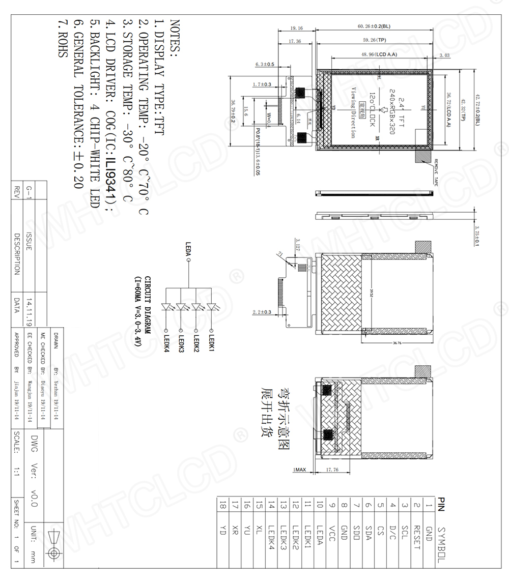 2.4 Inch IPS TFT LCD