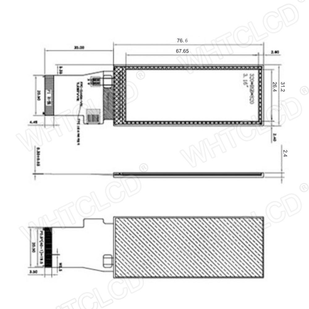 3.16 Inch Bar Tft LCD